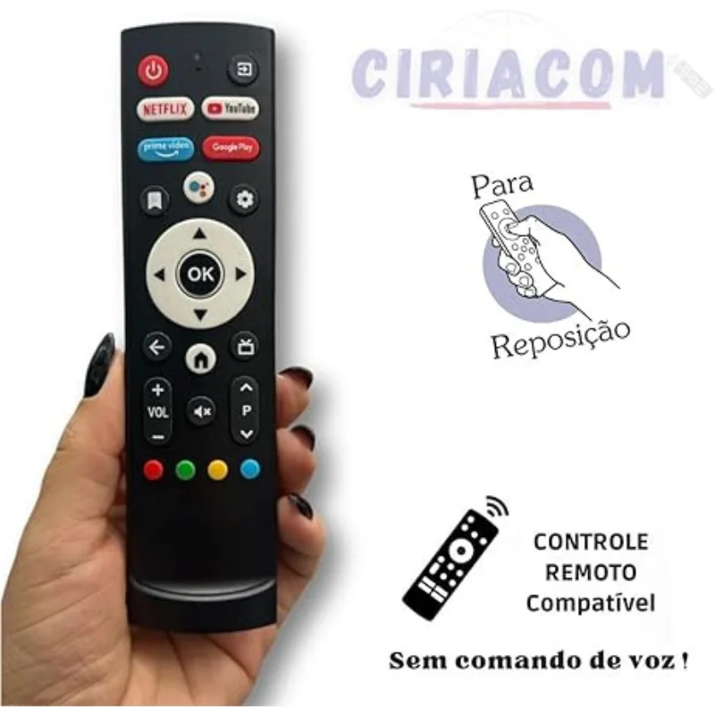 Controle Compativel Com Tv Smart Aiwa Fbg- 9310