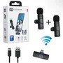 Kit Com 2 Microfones De Lapela Sem Fio Tipo Usb-c