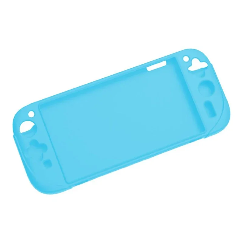 Capa De Silicone Case Antiderrapante + Película De Vidro Temperado 9h Para Switch 2 (azul)