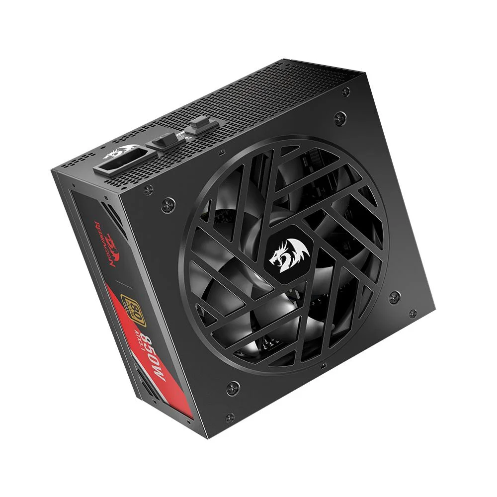 Fonte Gamer Redragon Master Rgms 850w 80 Plus Gold Full Modular Preto