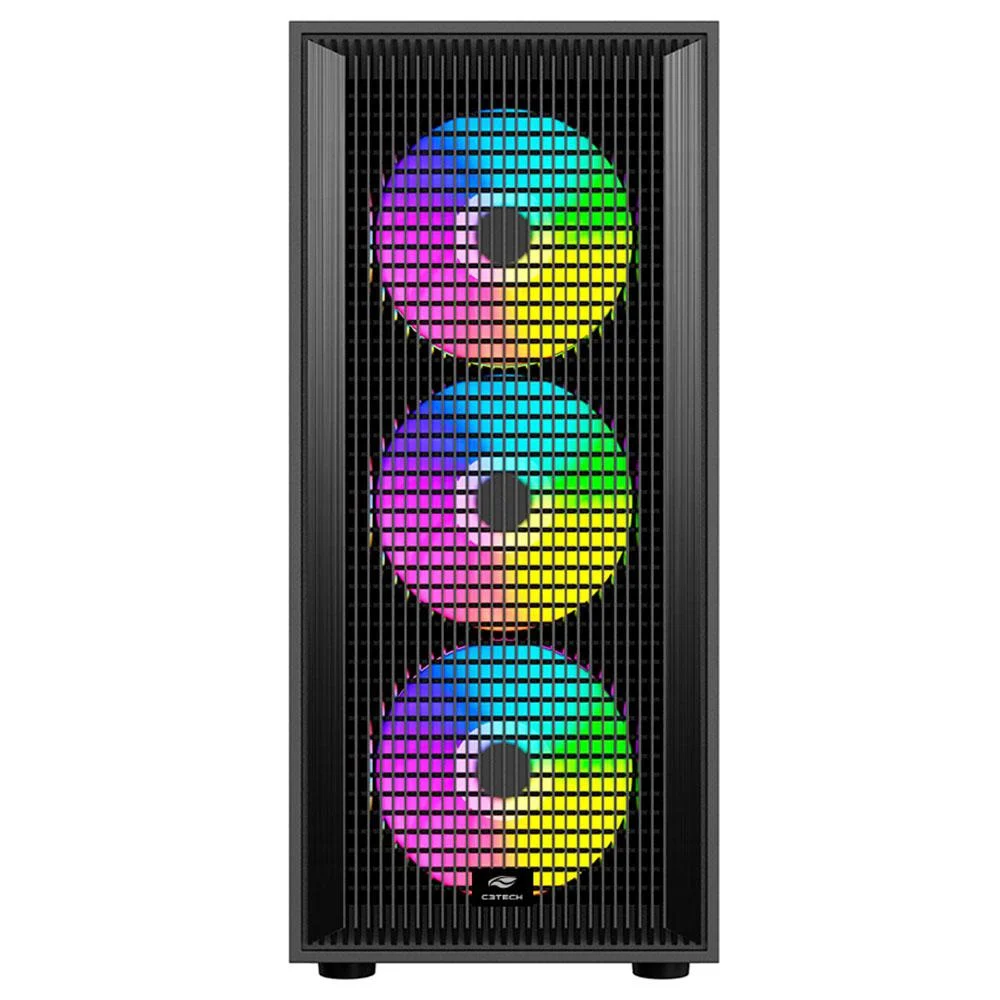 Gabinete Gamer C3tech Mt-g120bk Sem Fonte Preto