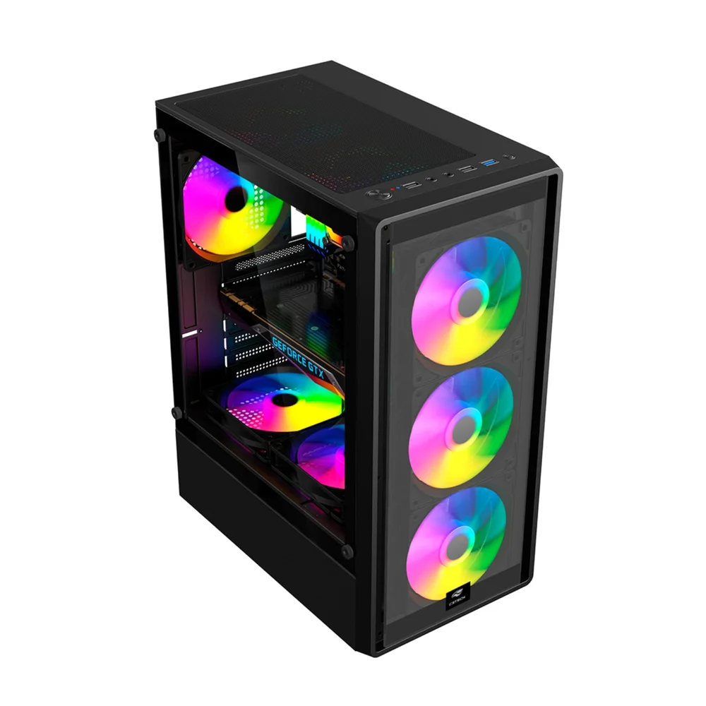 Gabinete Gamer Vidro Lateral, Mt-g140bk, M-atx, Sem Cooler, Suporta Watercooler