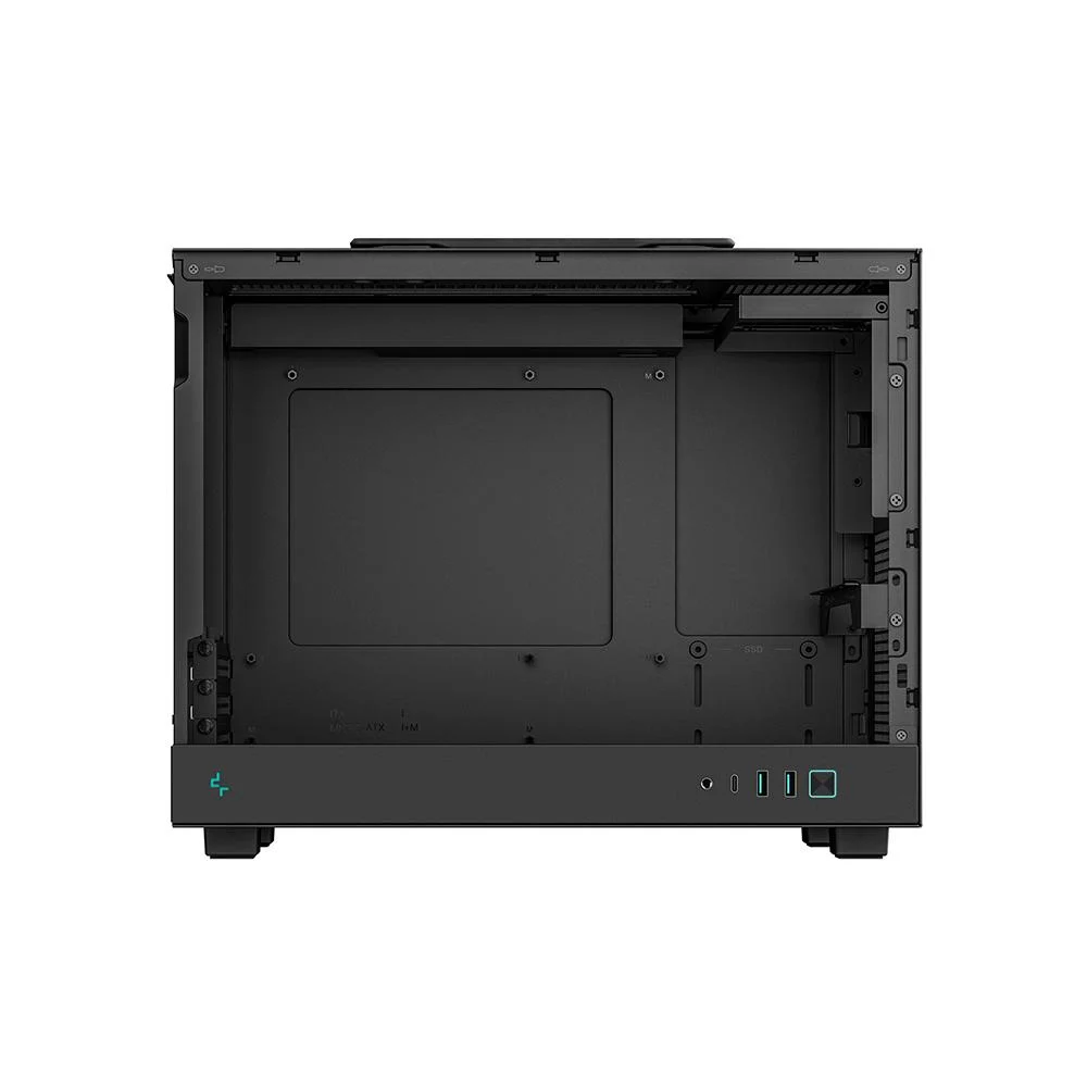 Gabinete Gamer Deepcool Ch160 Plus Micro Atx Sem Fan Preto