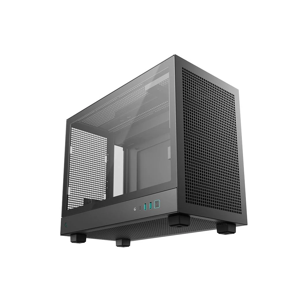 Gabinete Gamer Deepcool Ch160 Plus Micro Atx Sem Fan Preto