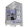 Gabinete Gamer PCyes Forcefield Dome White Ghost - Gffdwg