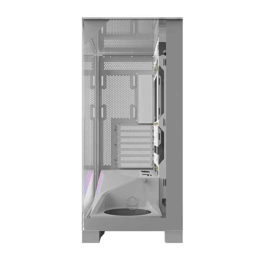 Gabinete Gamer PCyes Forcefield Dome White Ghost - Gffdwg