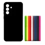 Capa Capinha Para Samsung Galaxy A26 Preto Silicone Aveludada