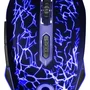 Mouse Gamer Preto E Azul Light Bright