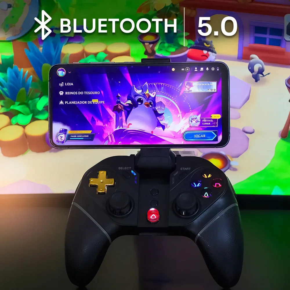Controle Joystick Pg-9218 Ipega Bluetooth 5.0 Modo Turbo Cor Preto Controle Joystick Pg-9218 Ipega Bluetooth 5.0 Modo Turbo Cor Preto