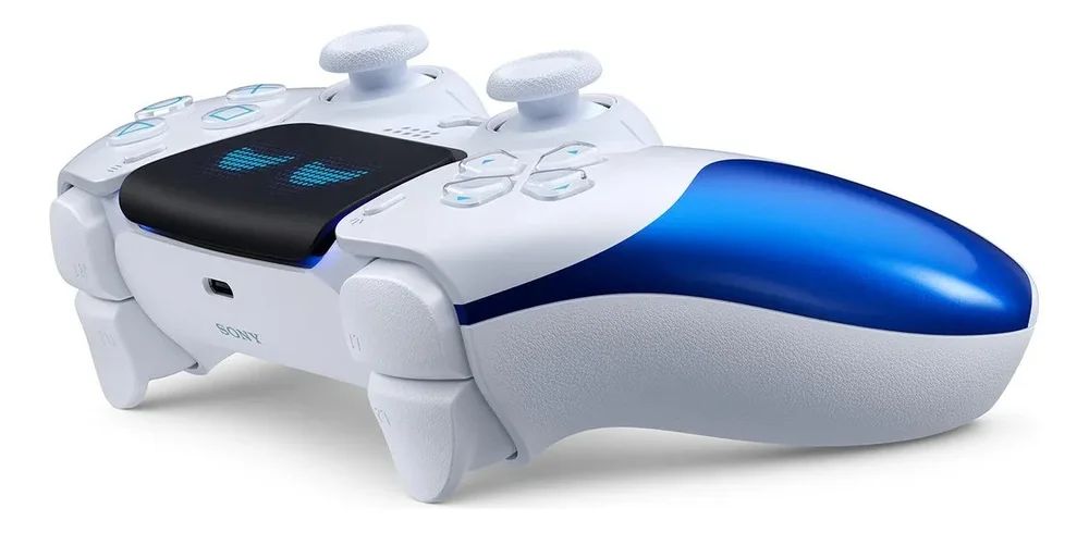 Controle Ps5 Dualsense Edição Limitada Astro Bot Joyful Branco/azul