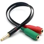 Cabo Para Headset Gamer 1 Para  2  Fone E Mic