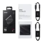 SSD Externo Samsung T9, 1TB, Usb 3.2 (usb-c), Leitura 2000 Mb/s, Escrita 1950 Mb/s - Preto Mu‑pg1t0b/am