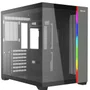 Gabinete Gamer Mid Tower Sem Fan Sem Fonte Ca-614b Tesseract RGB Preto Redragon