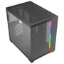 Gabinete Gamer Mid Tower Sem Fan Sem Fonte Ca-614b Tesseract RGB Preto Redragon
