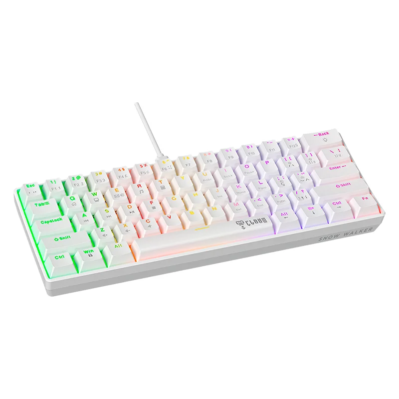 Kit Gamer Clanm Snow Reaver Duo Mouse - Teclado
