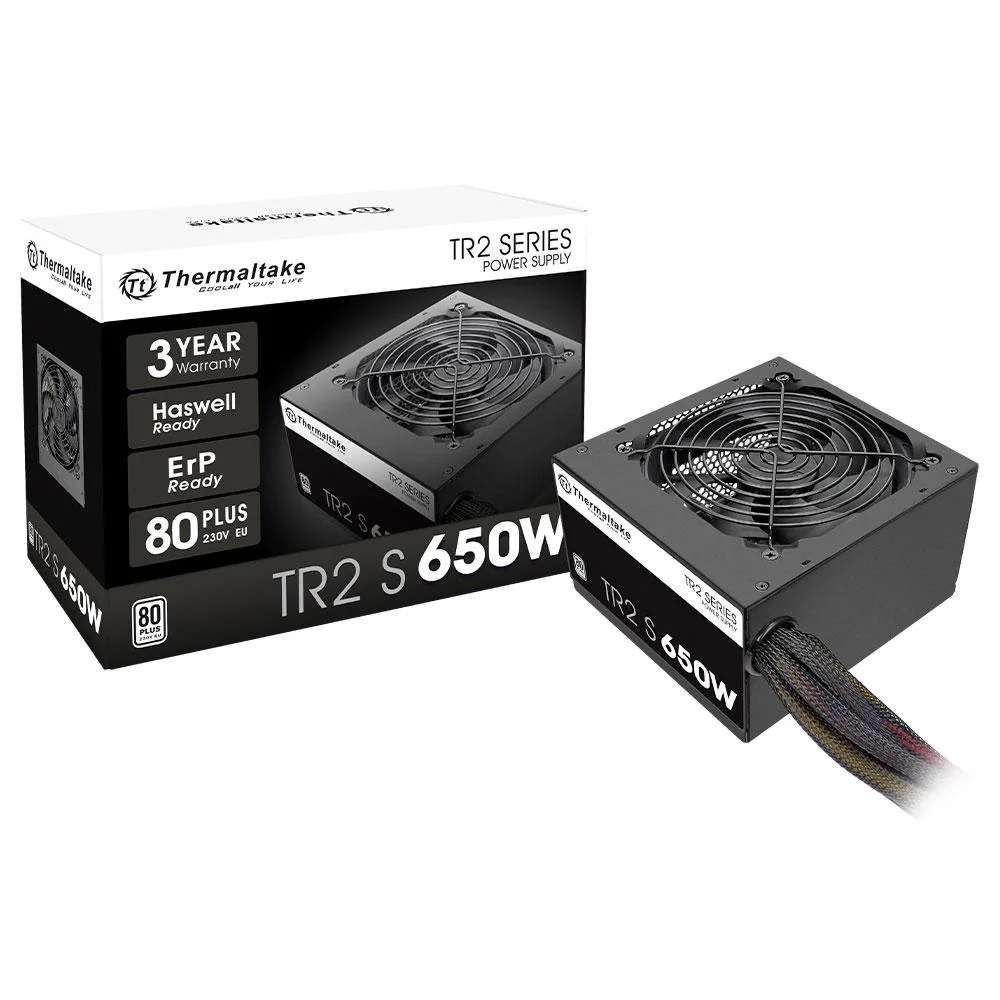 Fonte De Alimentação Thermaltake 650w Tr2 S 80 Plus Atx 3.0 - Ps-trs-0650nnfawb-1 Fonte De Alimentação Thermaltake 650w Tr2 S 80 Plus Atx 3.0 - Ps-trs-0650nnfawb-1