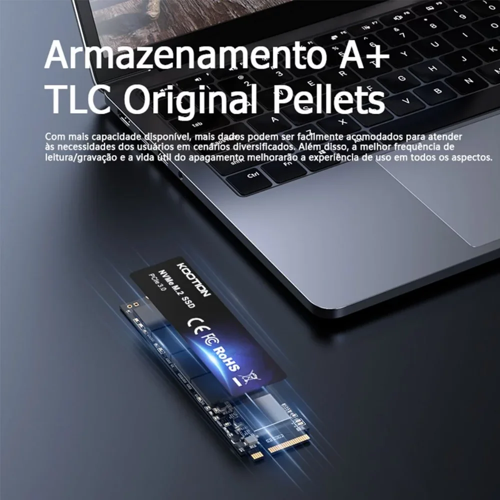 SSD Nvme Kootion X16 Plus 512GB Lite PC Notebook Gamer Ultra Rápido SSD Nvme Kootion X16 Plus 512GB Lite PC Notebook Gamer Ultra Rápido