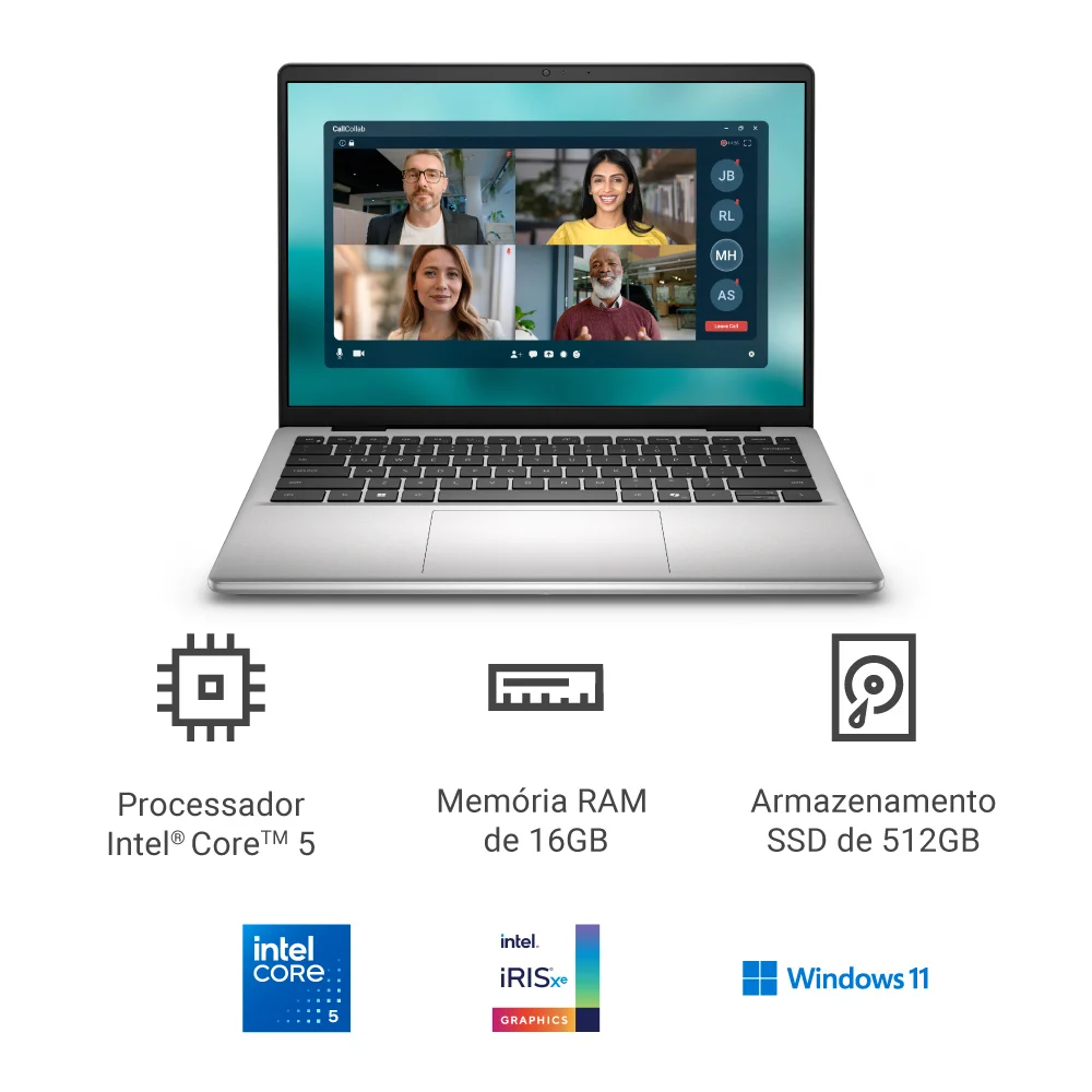 Notebook Dell 14 Dc14c5120um20 Prata KaBuM