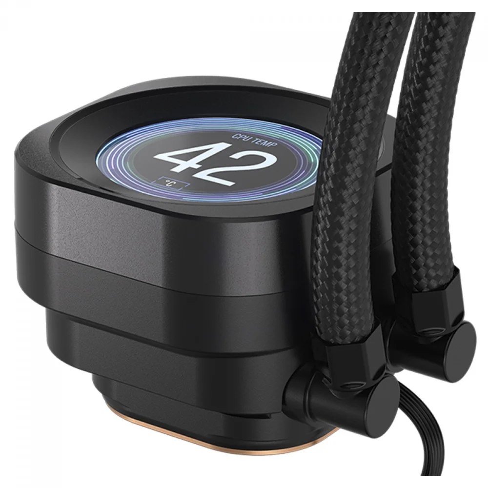Water Cooler Corsair Nautilus RS, 360mm, Display LCD, PWM, Intel-AMD, Preto, CW-9061033-WW Water Cooler Corsair Nautilus RS, 360mm, Display LCD, PWM, Intel-AMD, Preto, CW-9061033-WW