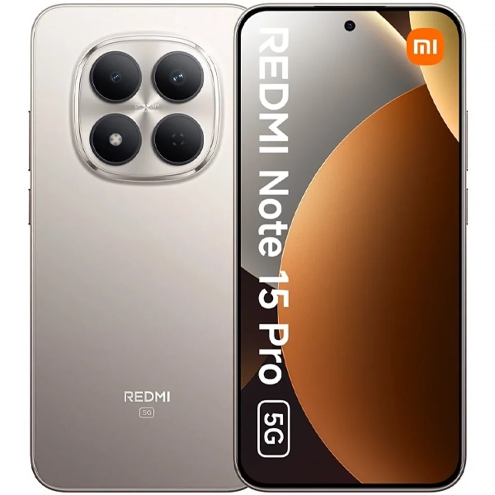 "Celular Xiaomi Redmi Note 15 Pro 5g De 256gb 8GB Ram De 6.83"" 200+8mp 20mp - Titanium Color (global)"